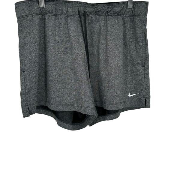 Nike Pants - Nike Shorts Women L Gray Dri Fit 4 Inch Attack Training Athleisure